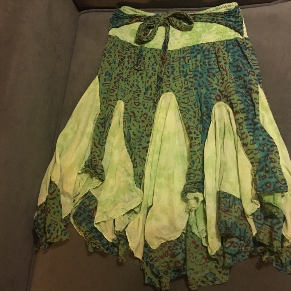 Wei Peng Animal Print Skirt